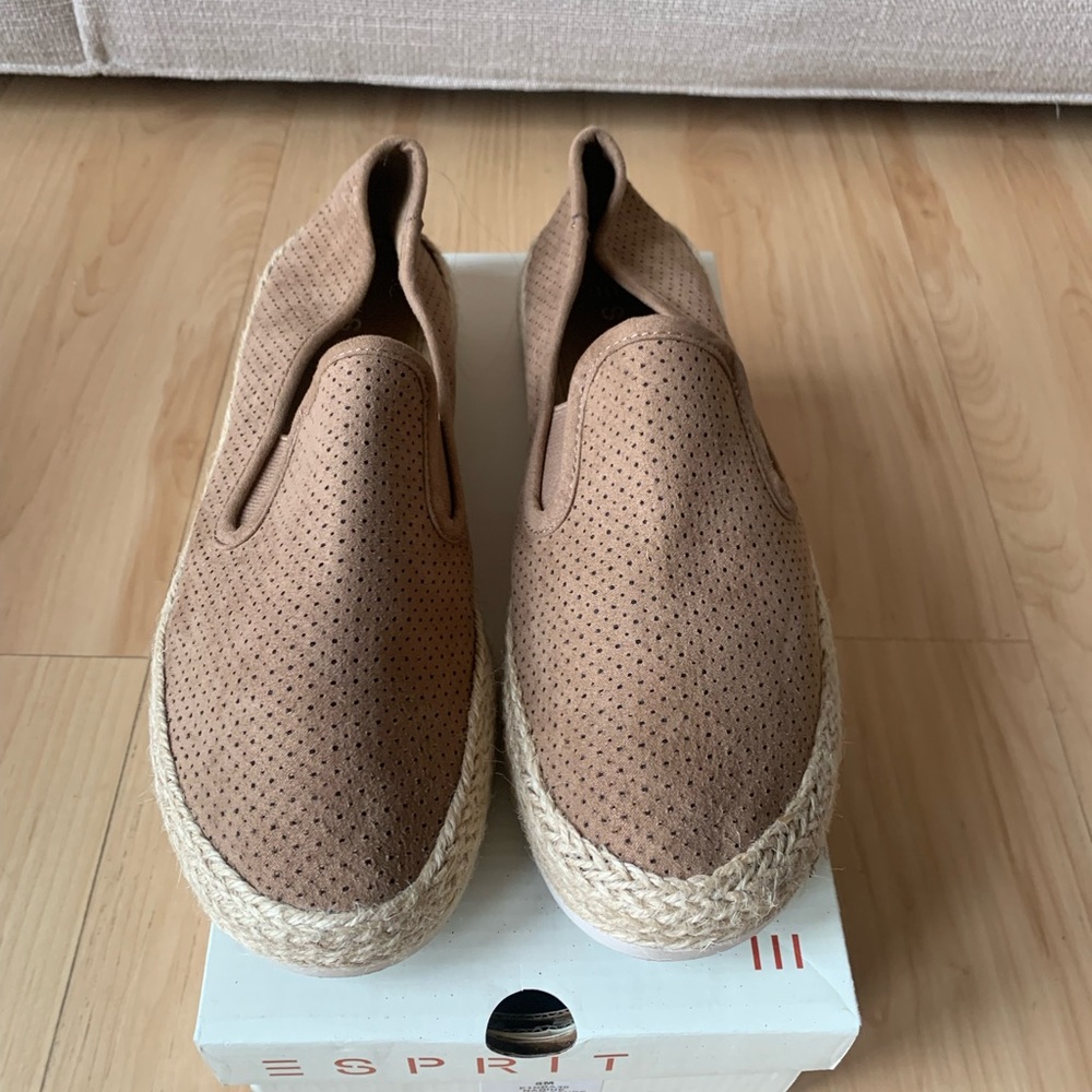 Esprit espadrille slip ons